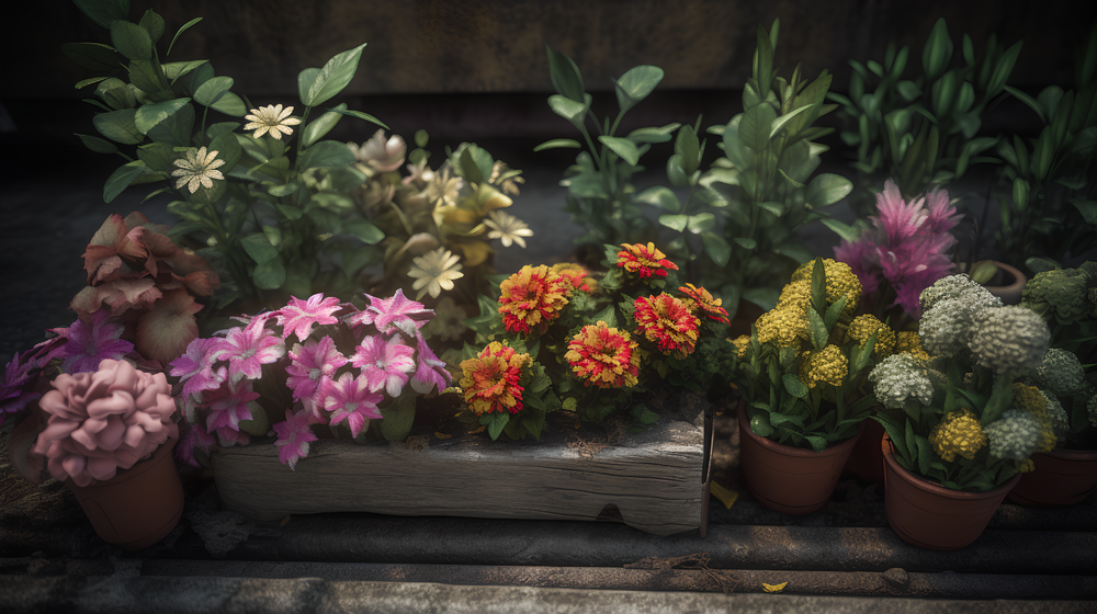 花卉盆栽摄影图